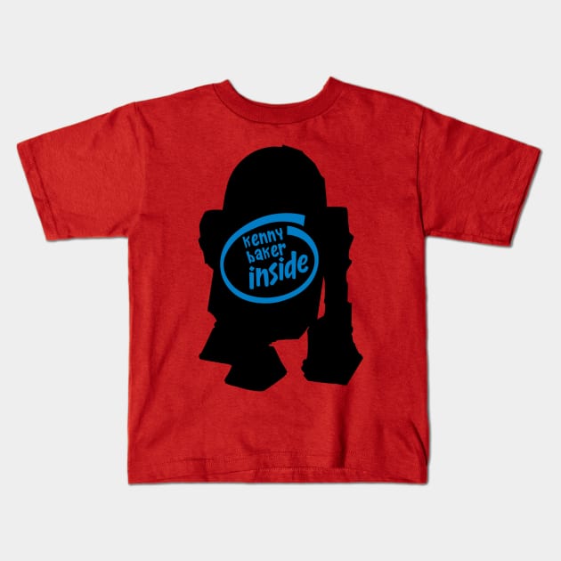 Kenny Baker Inside Kids T-Shirt by zombill